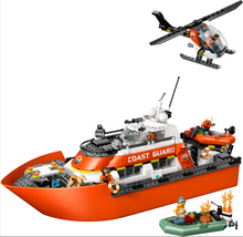 Load image into Gallery viewer, Lego City Coast Guard Rescue Boat &amp; Helicopter 60504
