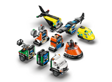 Load image into Gallery viewer, Lego City Airplane, Service Truck &amp; Hovercraft Remix 60505
