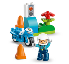Load image into Gallery viewer, Lego Duplo Blue Police Motorcycle 10471
