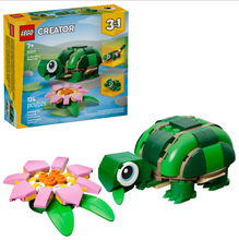 Load image into Gallery viewer, Lego Creator Turtle with a Water Lily Flower 31377
