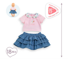 Load image into Gallery viewer, Corolle T-Shirt &amp; Skirt Weekend in Paris 14"
