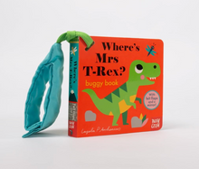 Load image into Gallery viewer, Where’s Mrs T-Rex Buggy Book - Felt Flaps
