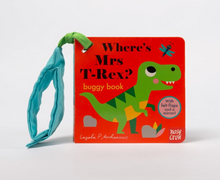 Load image into Gallery viewer, Where’s Mrs T-Rex Buggy Book - Felt Flaps
