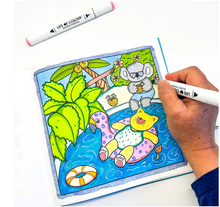 Load image into Gallery viewer, Life of Colour Cute &amp; Cozy Colouring Book - Good Vibes Only
