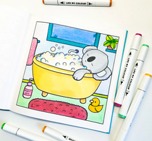 Load image into Gallery viewer, Life of Colour Cute &amp; Cozy Colouring Book - Good Vibes Only
