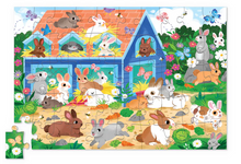 Load image into Gallery viewer, Crocodile Creek Flat House Puzzle 50pc - Bunny House
