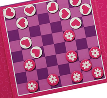 Load image into Gallery viewer, Crocodile Creek Magnetic Game Tic Tac Toe &amp; Checkers - Unicorn
