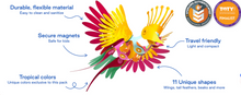 Load image into Gallery viewer, Clixo Tropical Birds 22 Pieces
