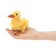 Load image into Gallery viewer, Folkmanis Mini Duckling Finger Puppet
