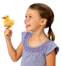 Load image into Gallery viewer, Folkmanis Mini Duckling Finger Puppet
