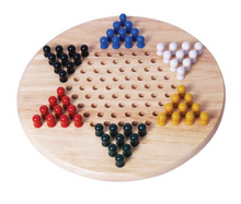 Load image into Gallery viewer, Chinese Checkers with Wood Pegs
