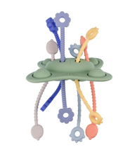 Load image into Gallery viewer, Silicone Pop &amp; Pull Sensory Teetheer
