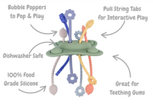 Load image into Gallery viewer, Silicone Pop &amp; Pull Sensory Teetheer
