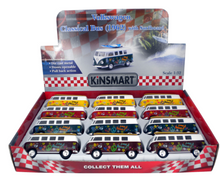Load image into Gallery viewer, Kinsmart Die Cast VW Hippy Combi Van with Long Board Pull Back Friction
