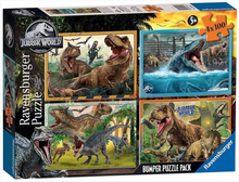 Load image into Gallery viewer, Ravensburger Jurassic World Classic Puzzle 4 X 100 Piece Puzzle
