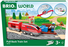 Load image into Gallery viewer, Brio Pull Back Train Set 28 Pieces 36102
