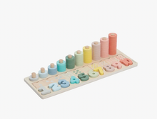Load image into Gallery viewer, Wooden Numbeers &amp; Blocks Counting

