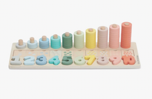 Load image into Gallery viewer, Wooden Numbeers &amp; Blocks Counting
