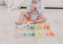 Load image into Gallery viewer, Wooden Numbeers &amp; Blocks Counting
