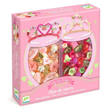 Load image into Gallery viewer, Djeco Duo of Tiaras - Pink
