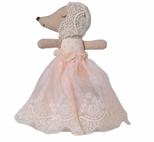 Load image into Gallery viewer, Maileg Baby Mouse in Gown Powder
