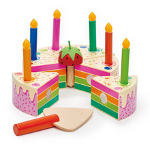 Load image into Gallery viewer, Tender Leaf Rainbow Birthday Cake
