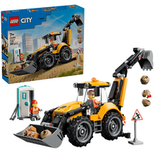 Load image into Gallery viewer, LEGO CIty Yellow Backhoe Loader 60480
