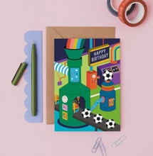 Load image into Gallery viewer, Goal Machine Football Birthday Card
