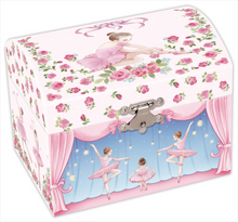 Load image into Gallery viewer, Rosabella Ballerina Musical Jewellery Dome Box

