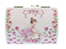Load image into Gallery viewer, Rosabella Ballerina Musical Jewellery Dome Box
