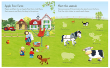 Load image into Gallery viewer, Usborne Farmyard Tales Poppy &amp; Sam's Animal Sticker Book
