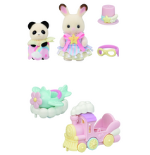Load image into Gallery viewer, Sylvanian Families - Baby Amusement Park Ride Set Train &amp; Plane
