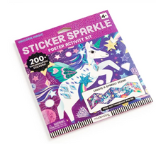 Load image into Gallery viewer, Unicorn Magic Sticker Sparkle Poster Activity Kit
