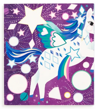 Load image into Gallery viewer, Unicorn Magic Sticker Sparkle Poster Activity Kit
