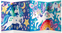 Load image into Gallery viewer, Unicorn Magic Sticker Sparkle Poster Activity Kit

