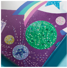 Load image into Gallery viewer, Unicorn Magic Sticker Sparkle Poster Activity Kit
