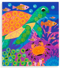 Load image into Gallery viewer, Ocean Life Sticker Sparkle Poster Activity Kit
