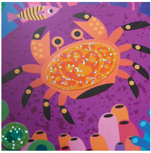 Load image into Gallery viewer, Ocean Life Sticker Sparkle Poster Activity Kit
