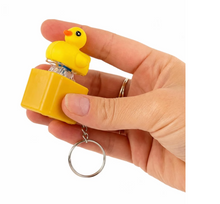 Load image into Gallery viewer, MDI Fidget Fingers Sound Clicker Duck Keychain
