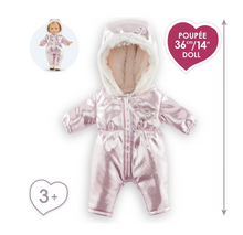 Load image into Gallery viewer, Corolle Metallic Pink Snow Suit
