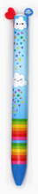 Load image into Gallery viewer, Twice As Nice 2 Colour Click Pen Rainbow
