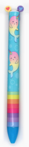 Twice As Nice 2 Colour Click Pen Rainbow