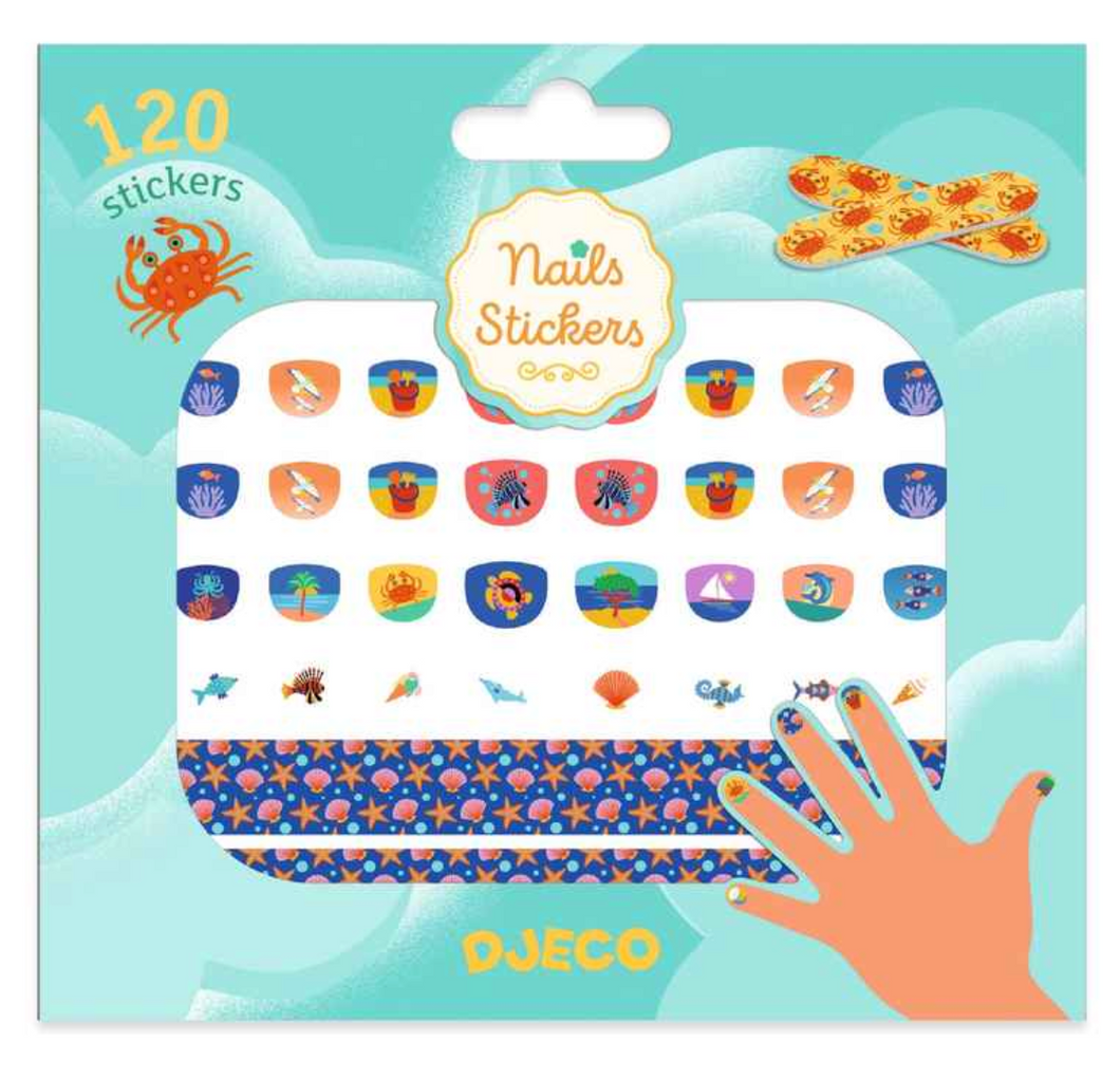 Djeco 120 Flowers Nail Stickers