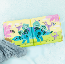 Load image into Gallery viewer, Tiger Tribe Bath Book Messy Dinosaurs
