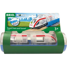 Load image into Gallery viewer, Brio Travel Train &amp; Tunnel Set 33890
