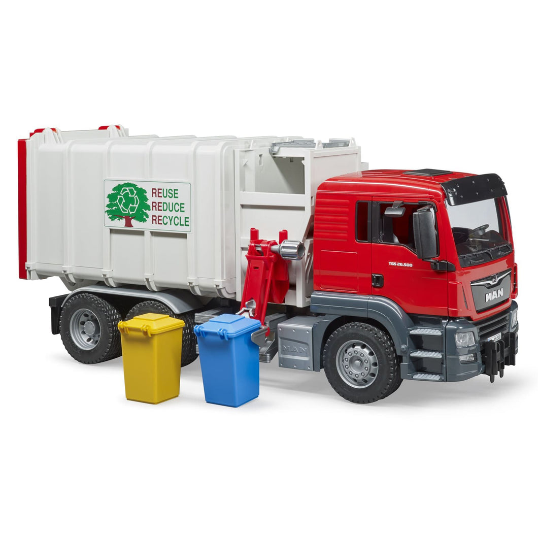 Bruder MAN TGS Side Loading Recycling Truck