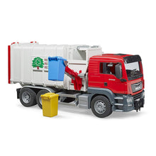 Load image into Gallery viewer, Bruder MAN TGS Side Loading Recycling Truck

