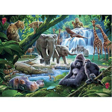 Load image into Gallery viewer, Ravensburger Jungle Animals Puzzle 100 pieces
