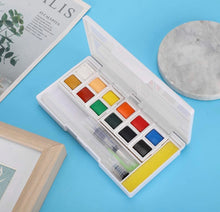 Load image into Gallery viewer, I Heart Art 12 Watercolours &amp; Water Brush Pens
