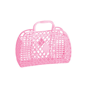 Sun Jellies Retro Basket Bubblegum Pink Small